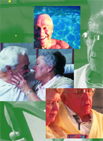 Immagine: Diverse situazioni con persone anziane felici